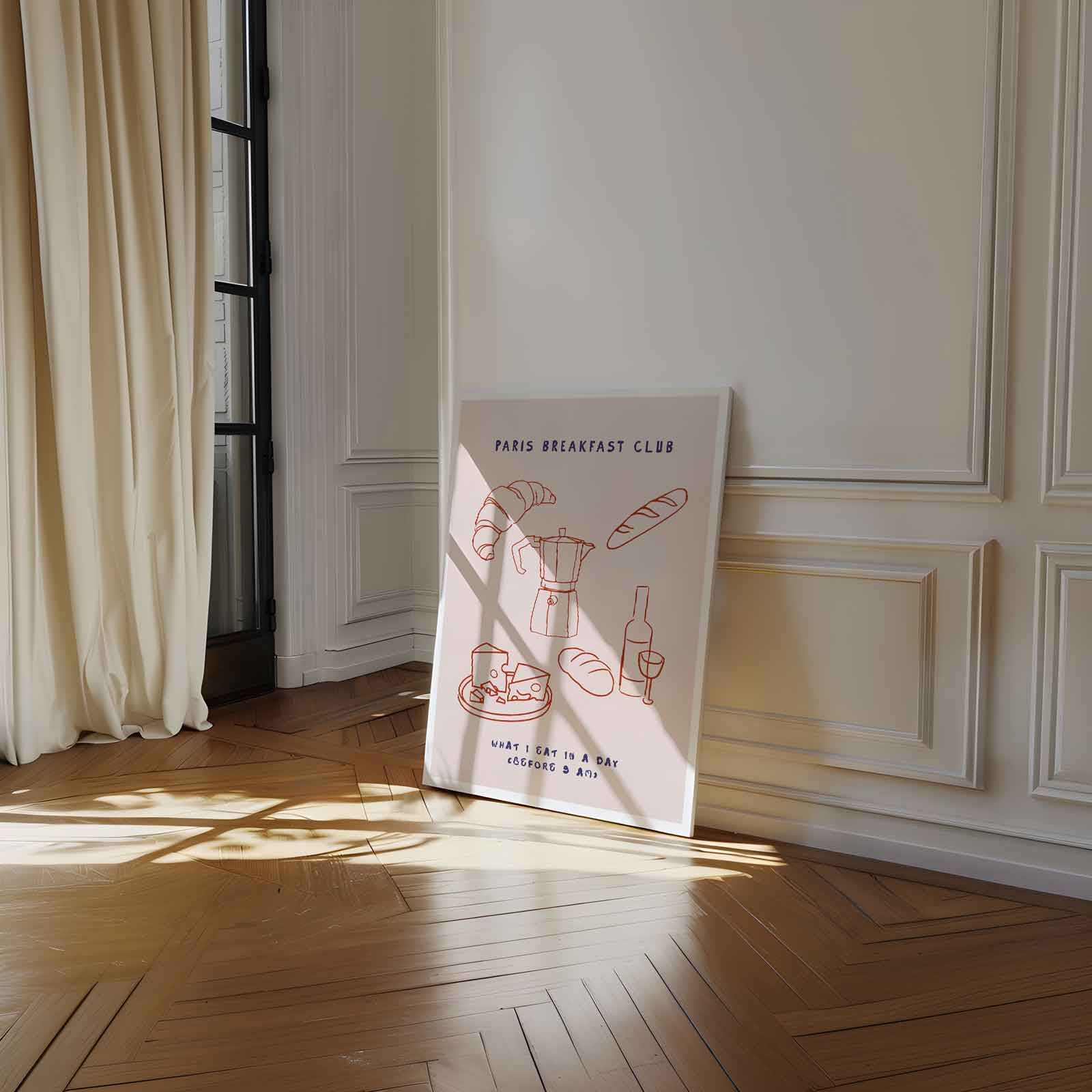 Parijs Ontbijtclub Poster