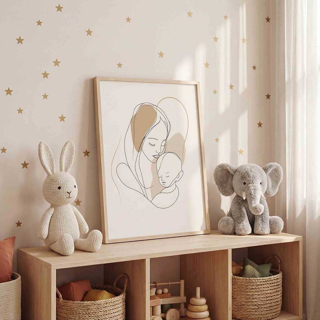 Moeder en kind Poster