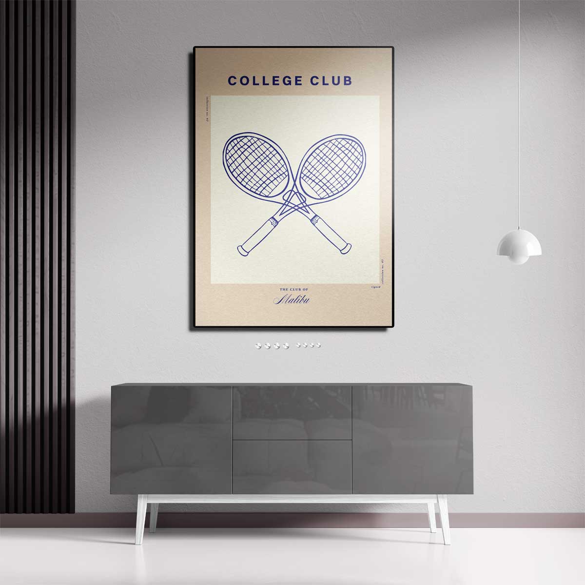 College Club Tennisposter