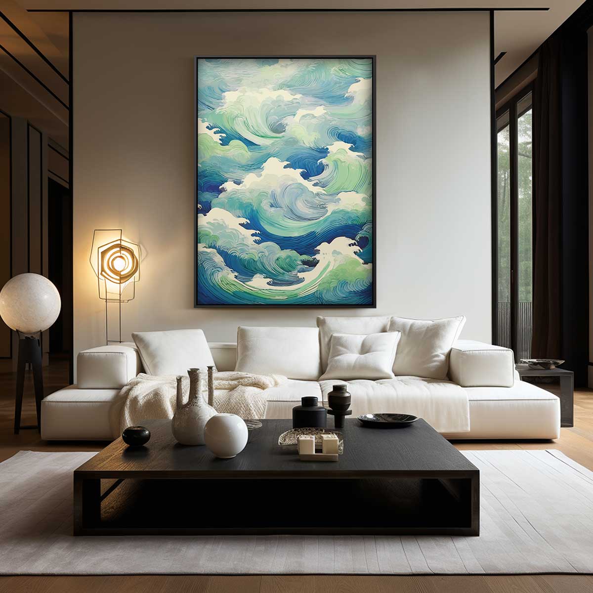 De Dans van de Oceaan Kunstwerk-canvas-dibond-plexiglas-wanddecoratie-WallArtistic