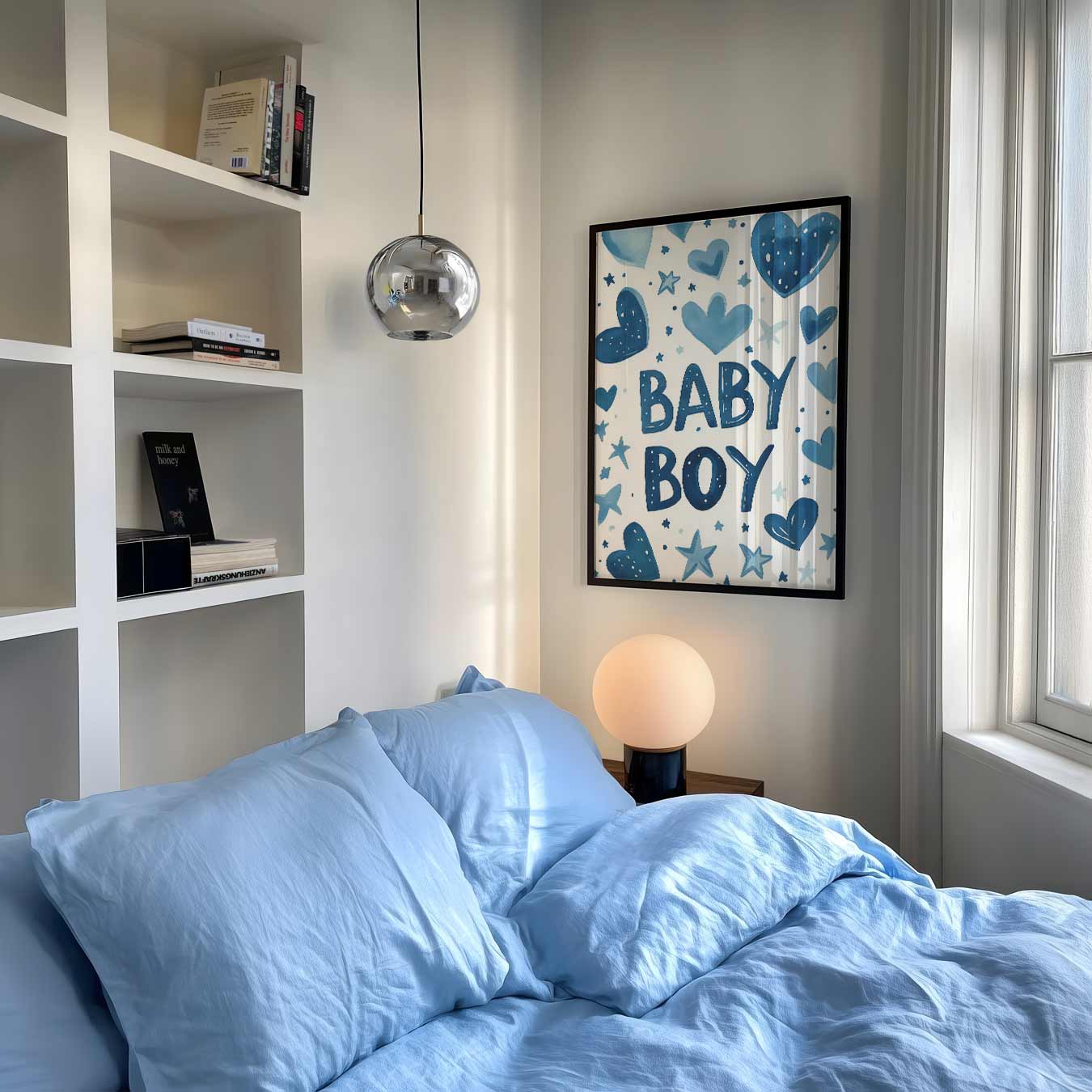 Blauwe Babyjongen Poster