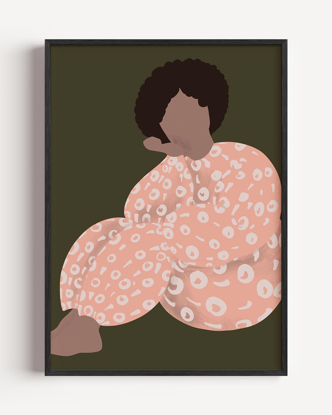 Stijlvolle Abstracte Vrouwenfiguur Poster-WallArtistic