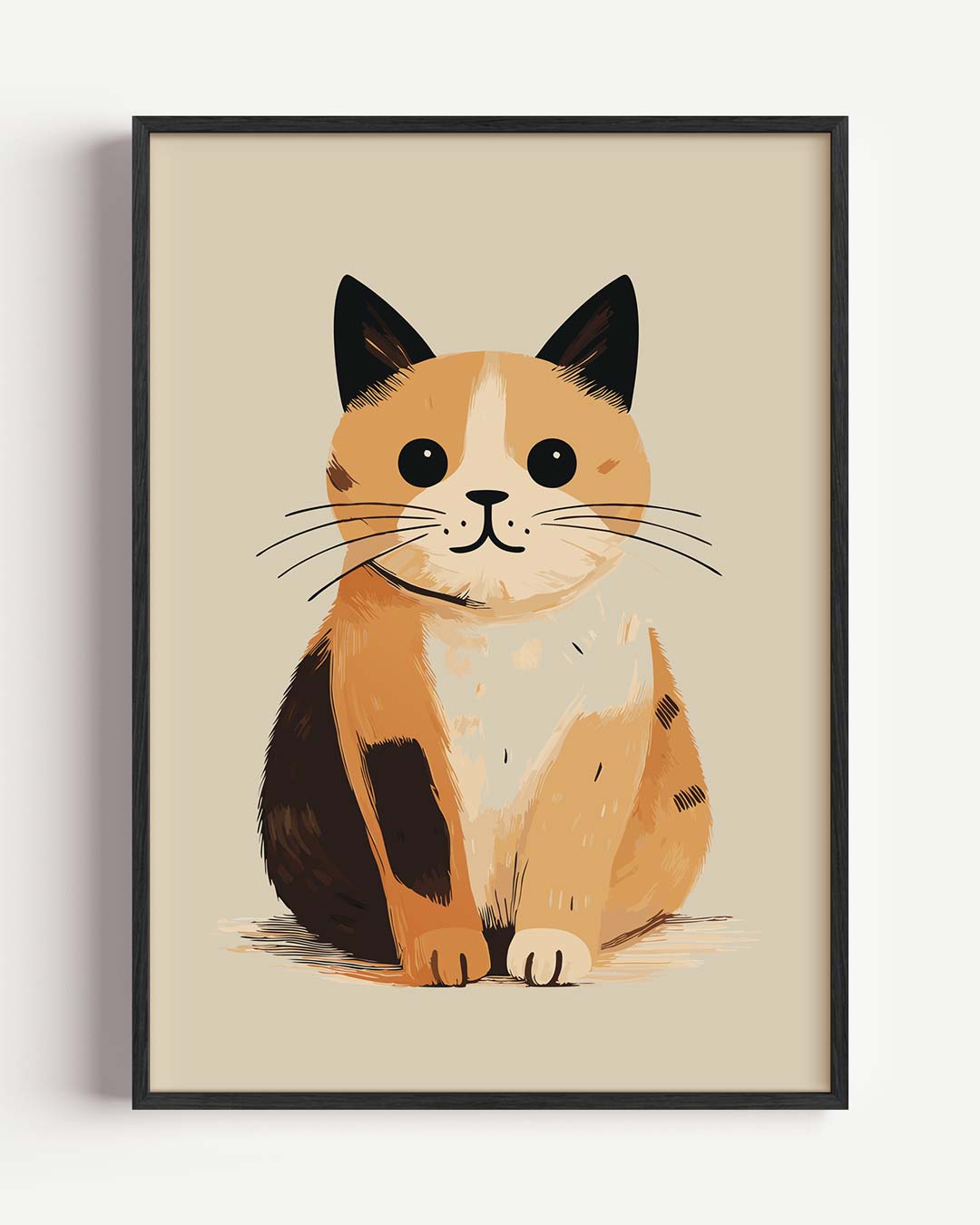 Schattige Kattenposter voor Thuis Poster-WallArtistic