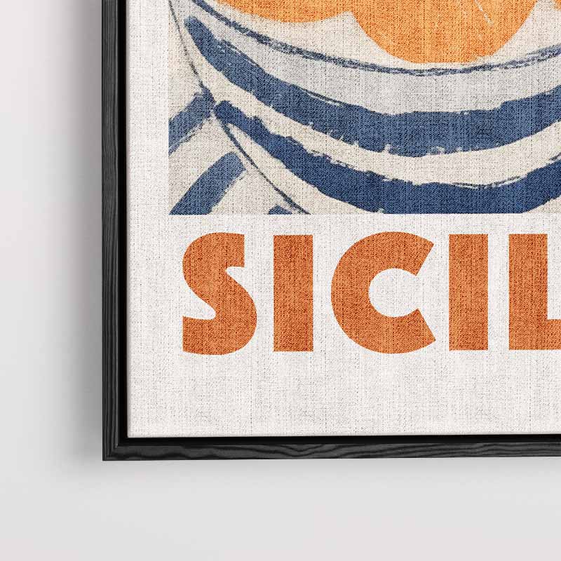 Siciliaanse Sinaasappels in Strepen Kunstwerk-canvas-dibond-plexiglas-wanddecoratie-WallArtistic