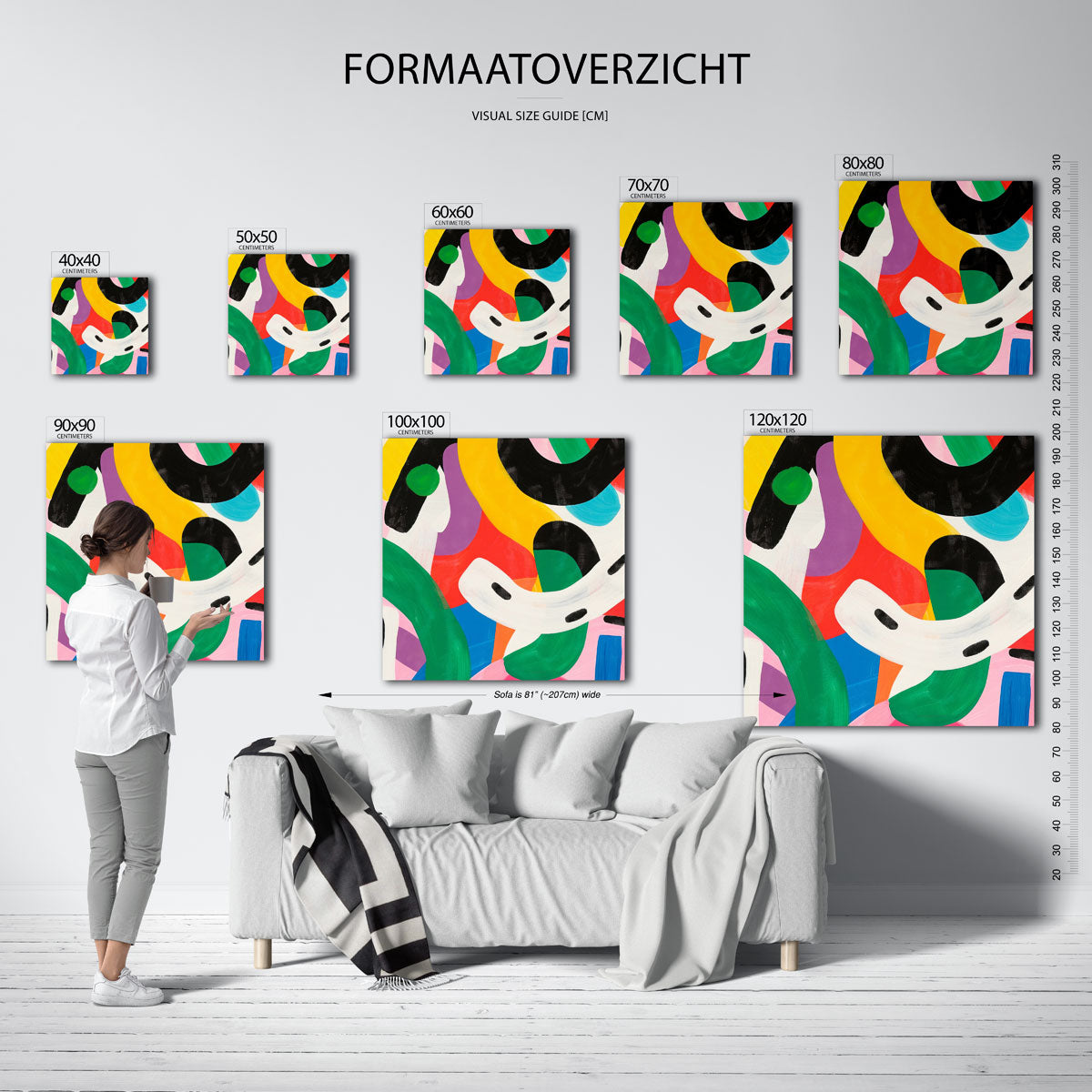 Abstracte vormen Poster