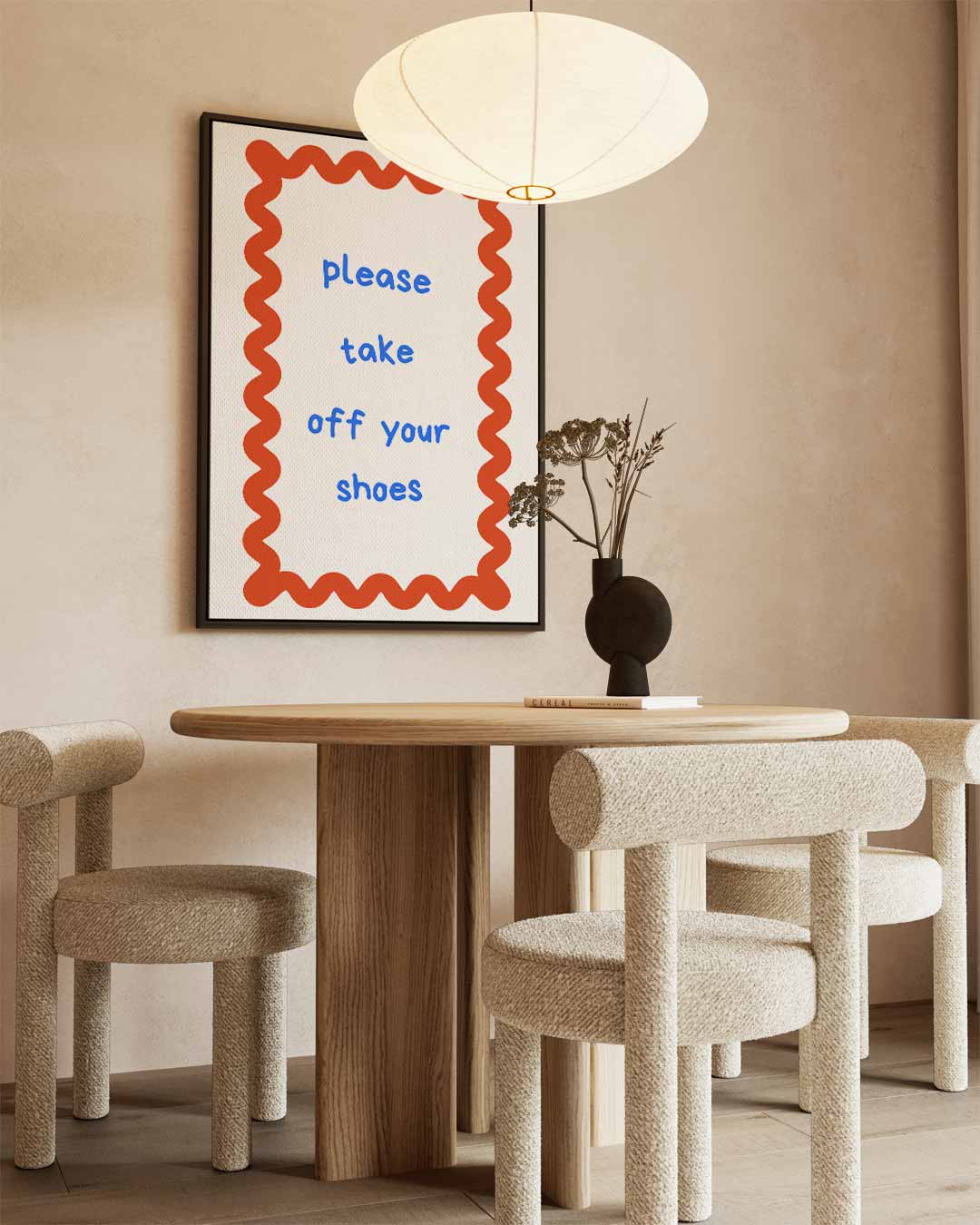 Welkomstbord met speelse boodschap Kunstwerk-canvas-dibond-plexiglas-wanddecoratie-WallArtistic
