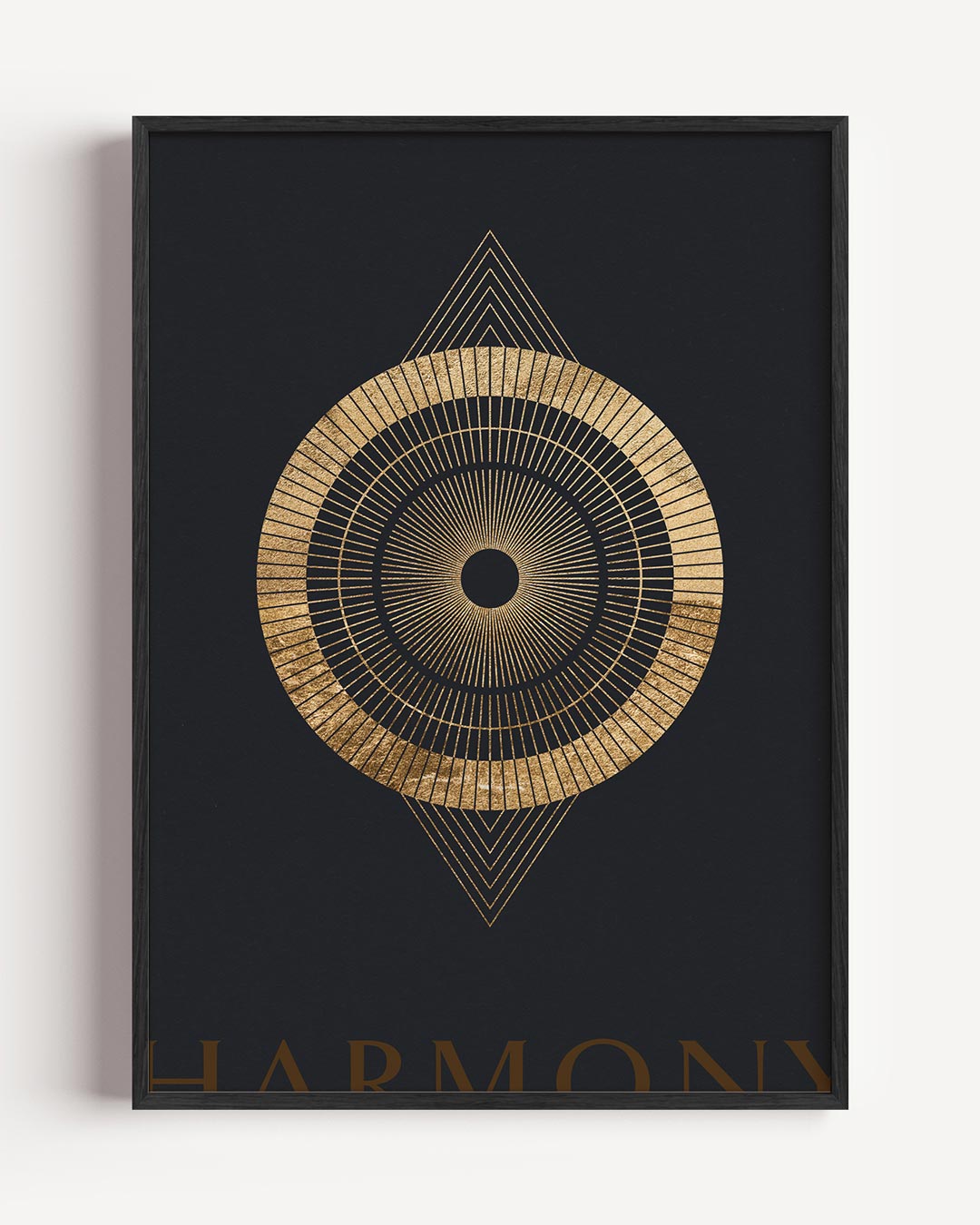 Gouden Harmonie Mandala Poster-WallArtistic