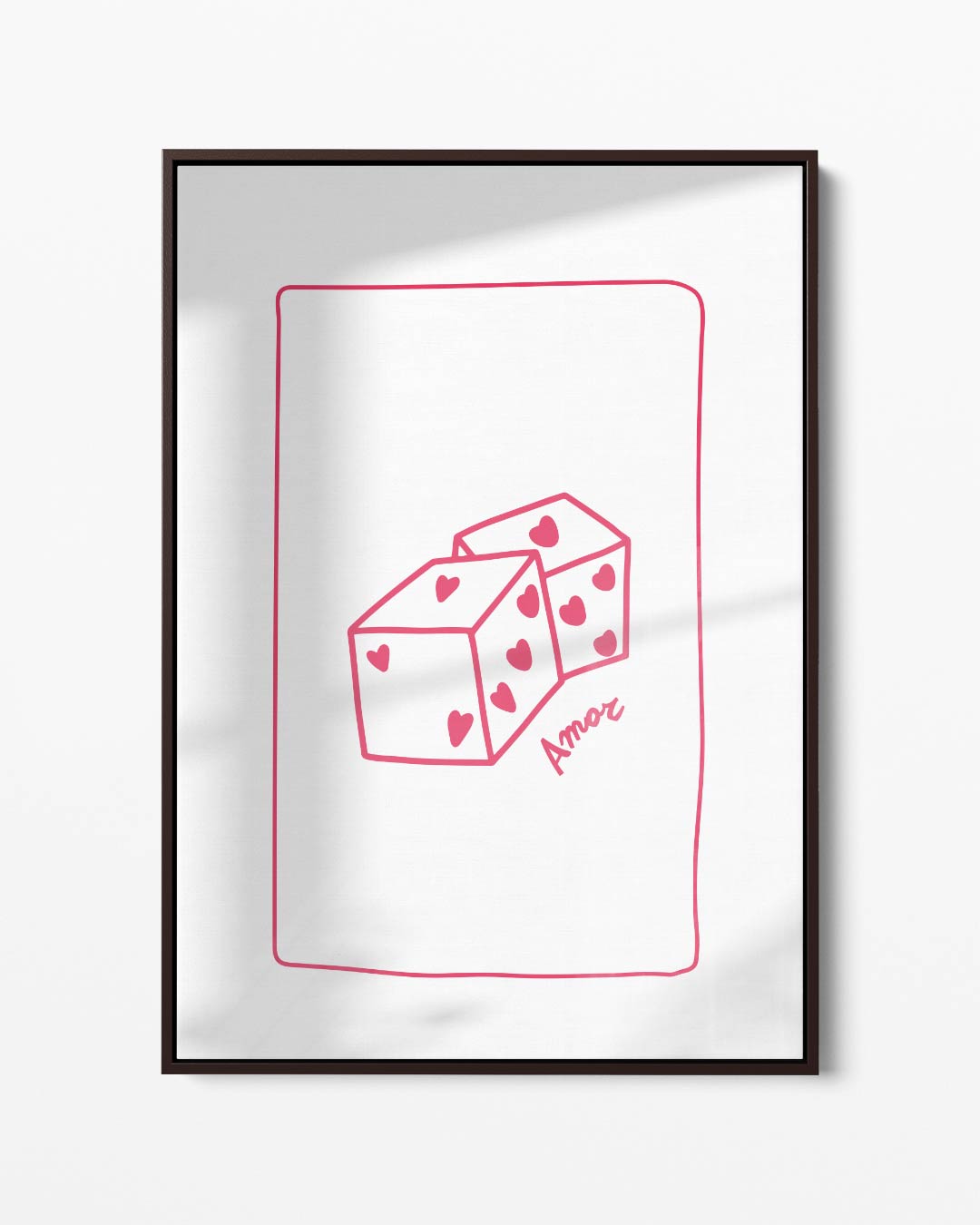 Dobbelstenen van Liefde Kunstwerk-canvas-dibond-plexiglas-wanddecoratie-WallArtistic