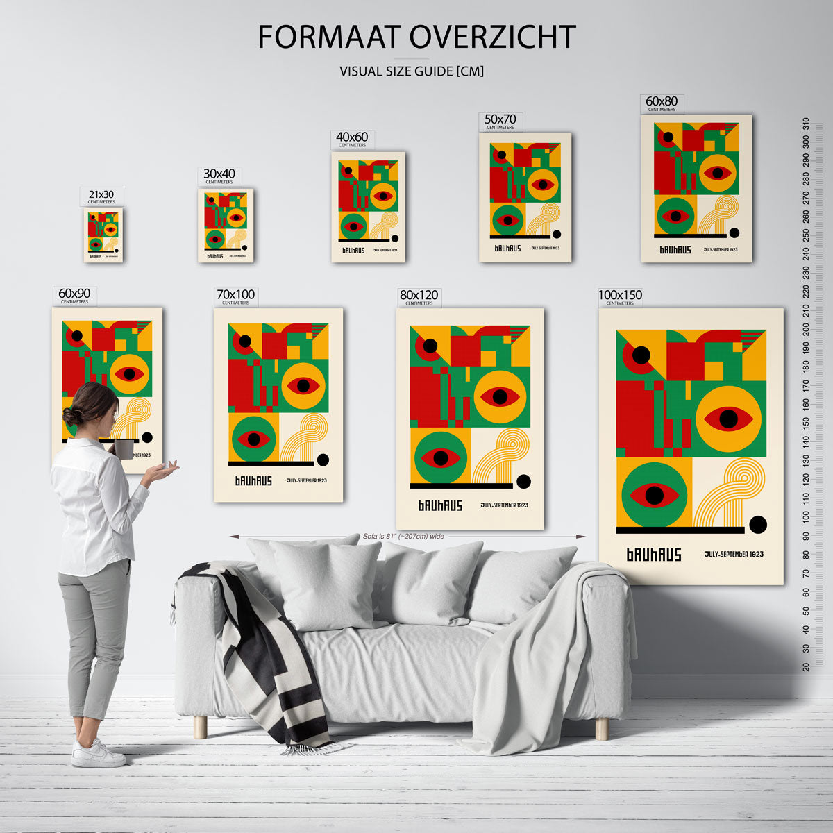 Vormen en vlakkenspel Poster
