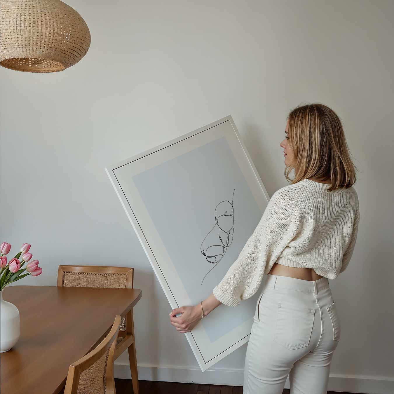Minimalistische Baby Slaapkamer Poster