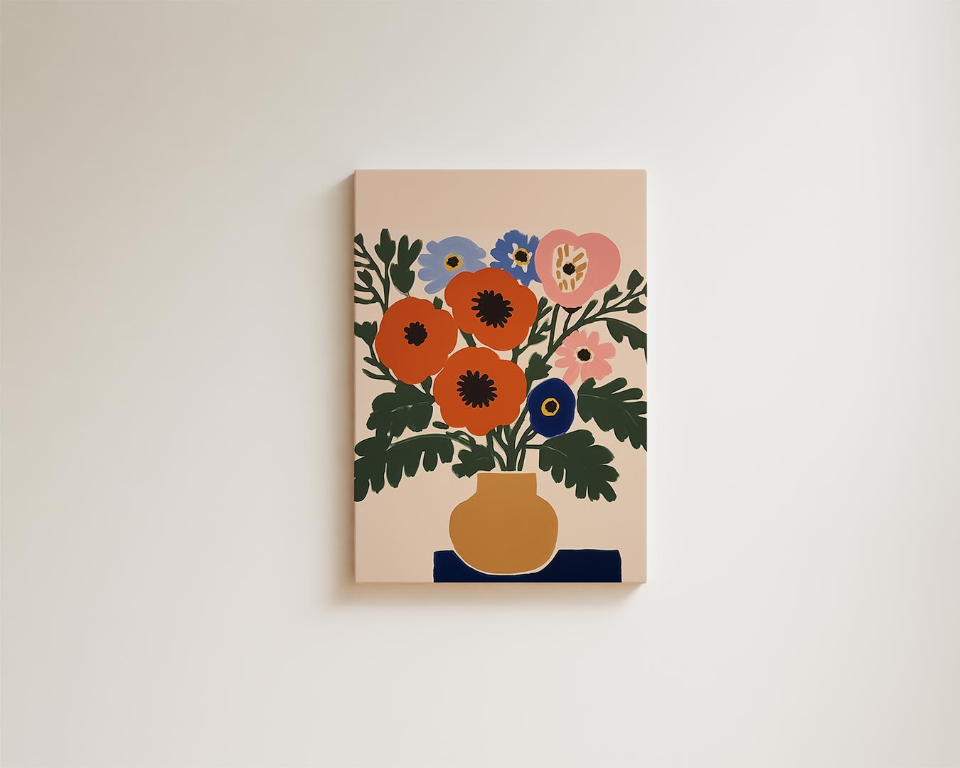 Kleurrijke Bloemenpracht Kunstwerk-canvas-dibond-plexiglas-wanddecoratie-WallArtistic