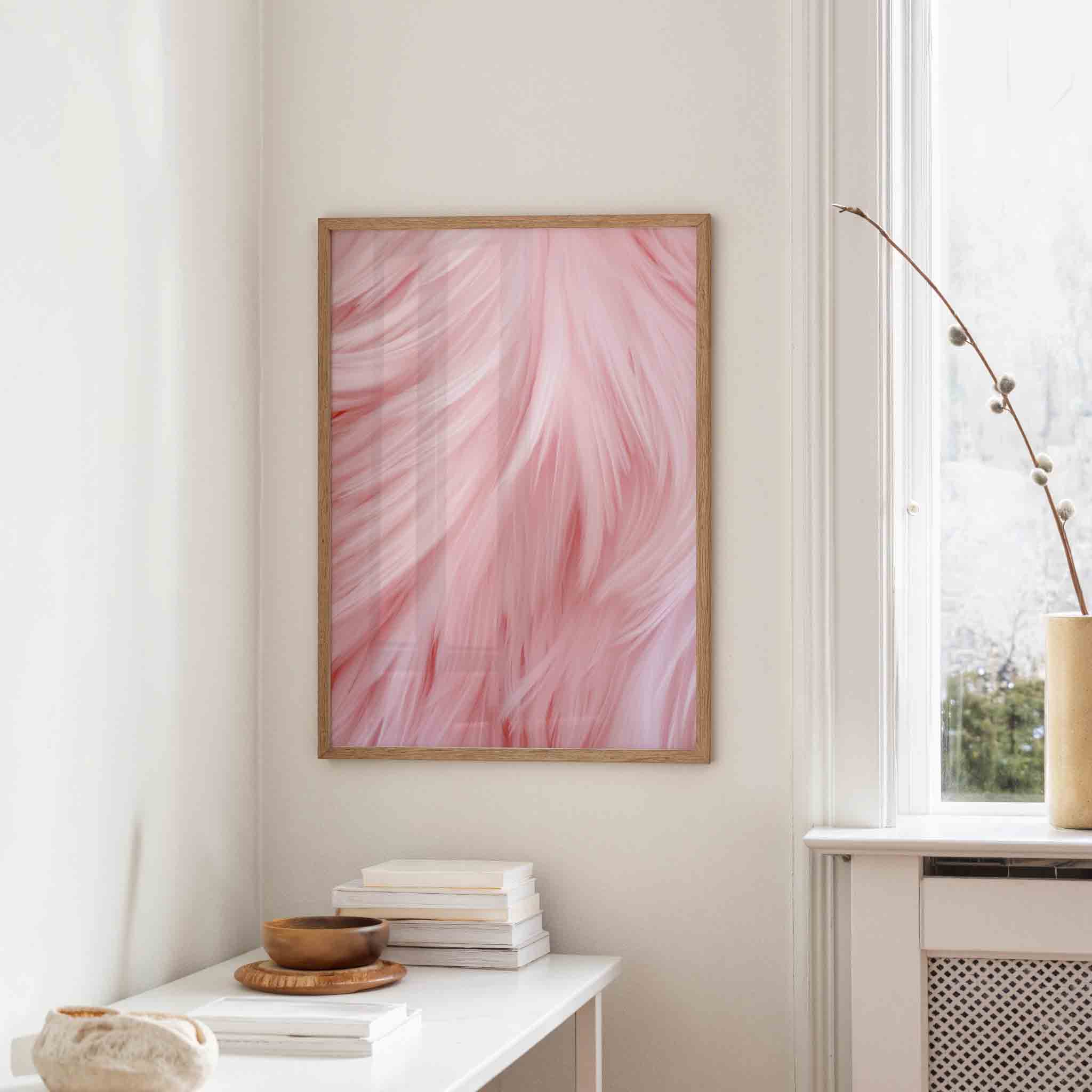 Roze veren Poster