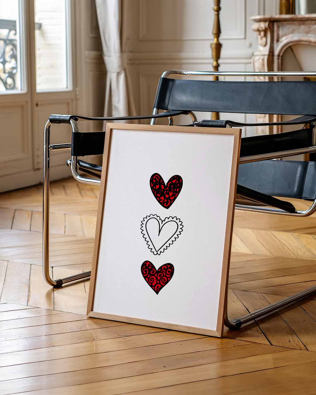 Romantische Harten Poster