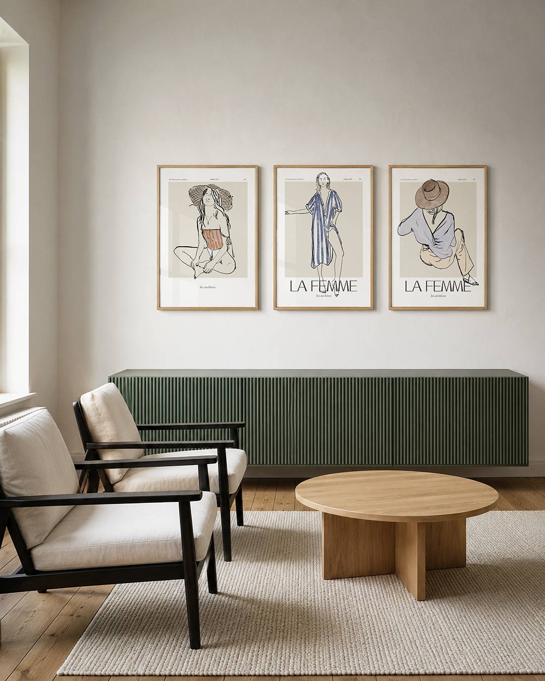 Lijnenspel en kleur Posterset