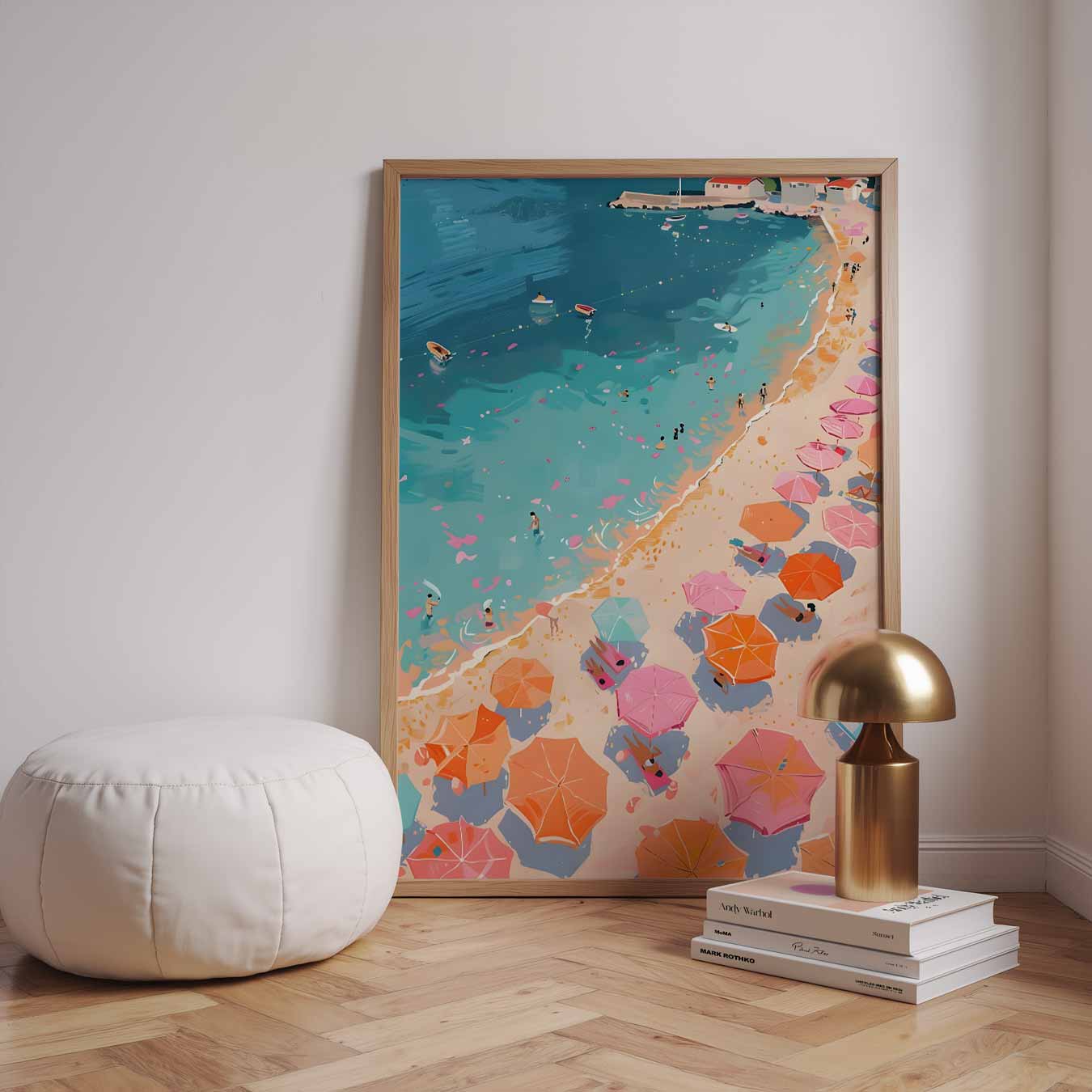 Zonnige Stranddag Poster-WallArtistic