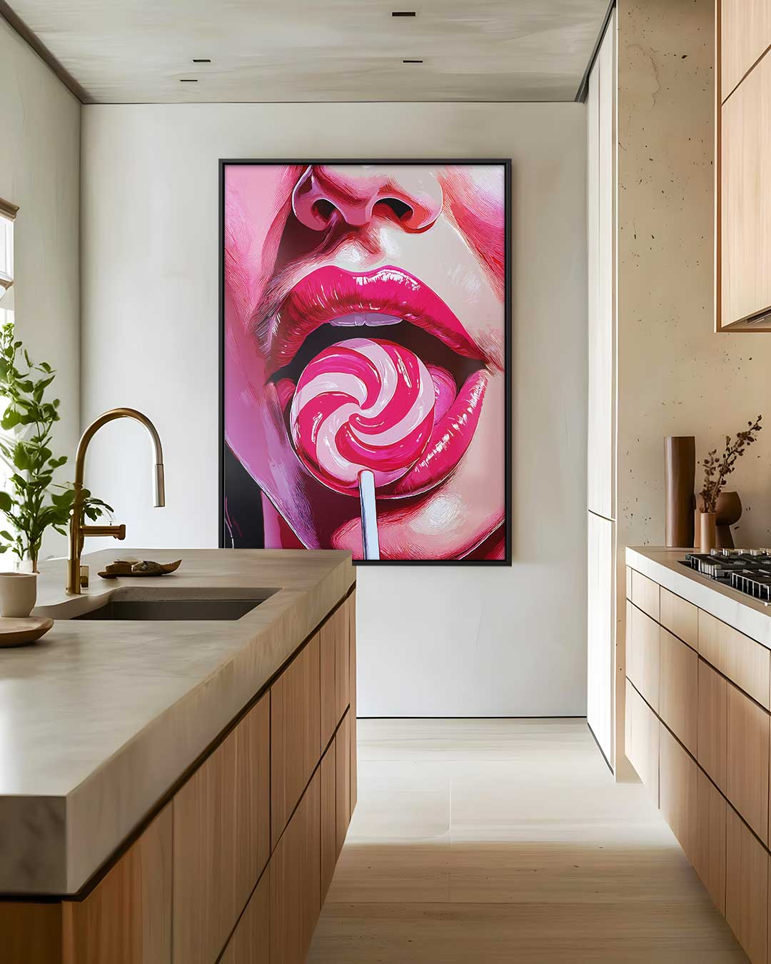 Verleidelijke Lolipop Kunstwerk-canvas-dibond-plexiglas-wanddecoratie-WallArtistic