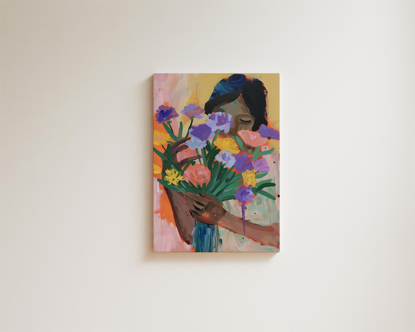 Bloemenliefde Kunstwerk-canvas-dibond-plexiglas-wanddecoratie-WallArtistic