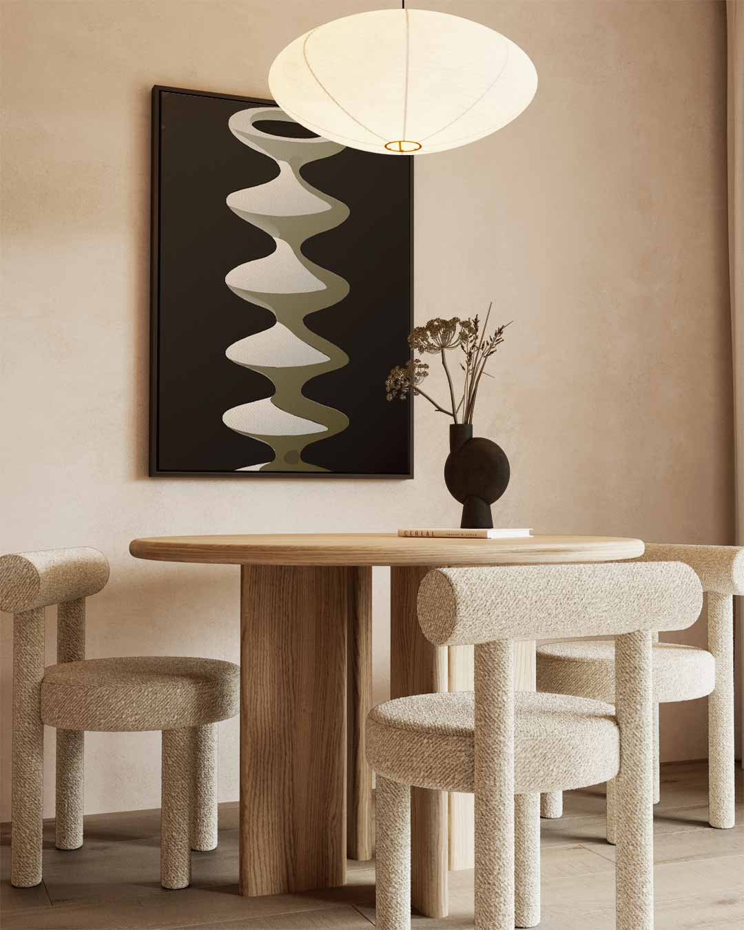 Abstracte Golfvaas Kunstwerk-canvas-dibond-plexiglas-wanddecoratie-WallArtistic