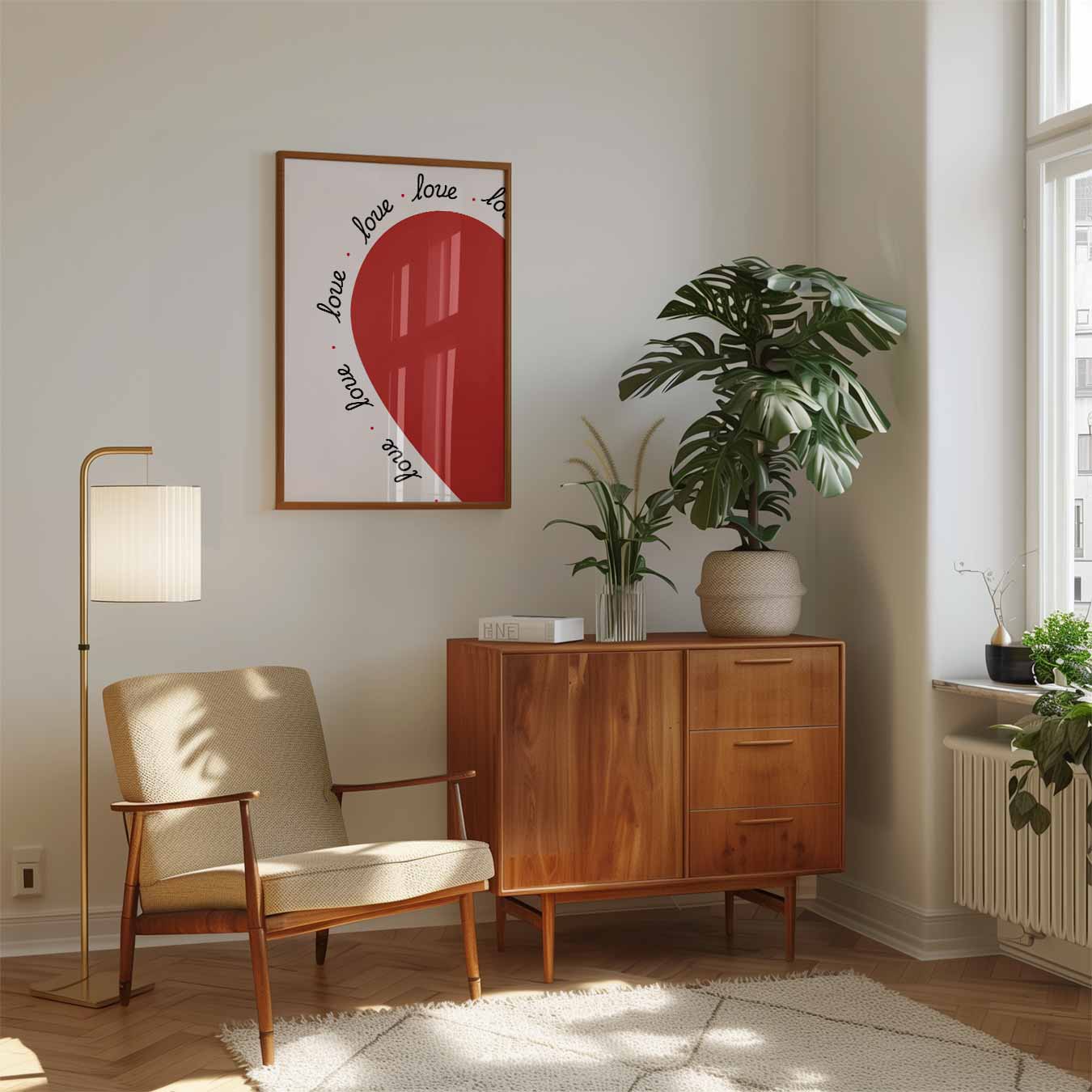 Moderne Liefde Poster-WallArtistic