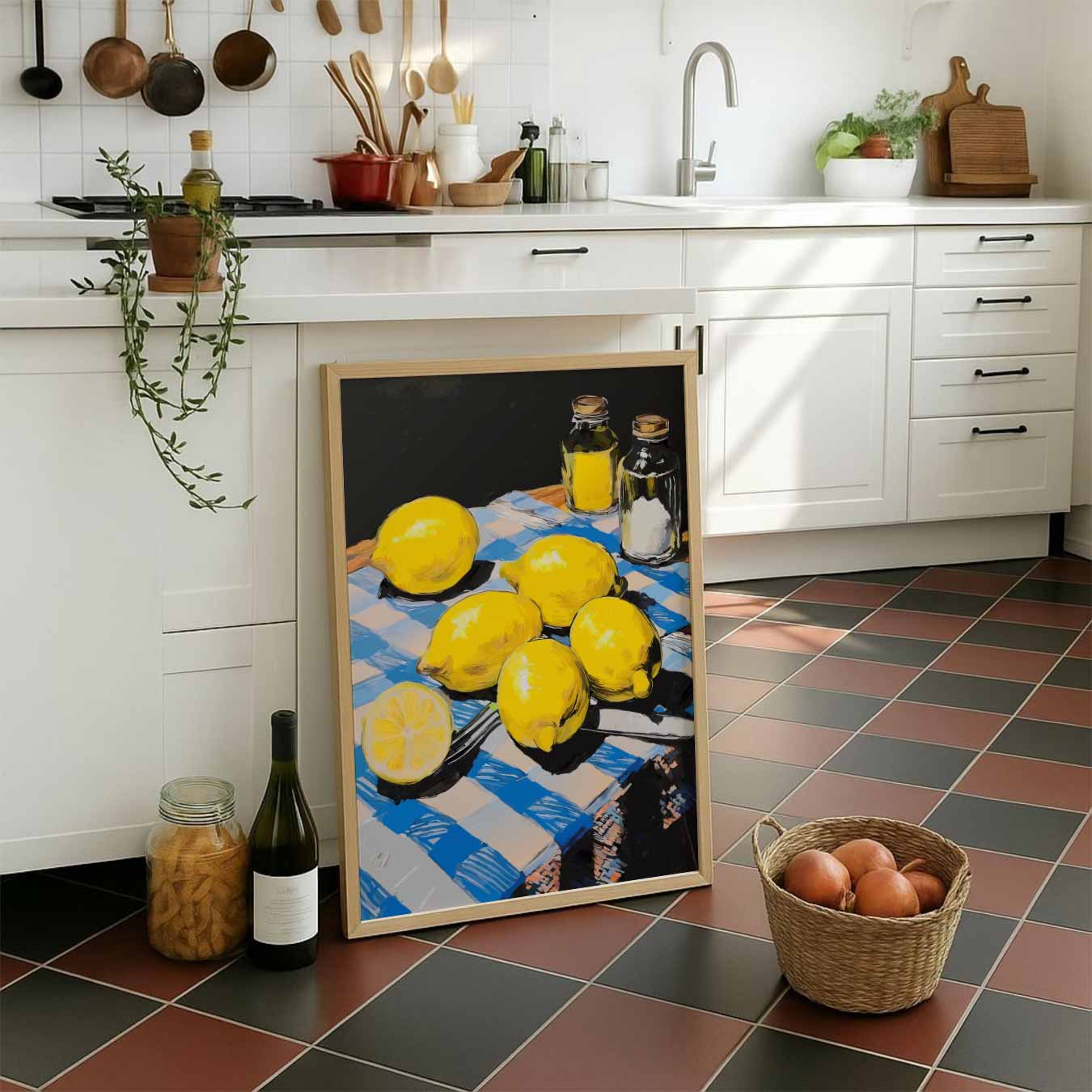 Citroenen en kleurenpracht poster-WallArtistic