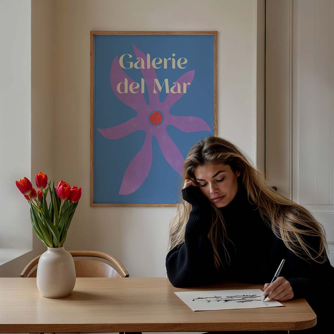 Vrolijke Bloemenzee Poster-WallArtistic