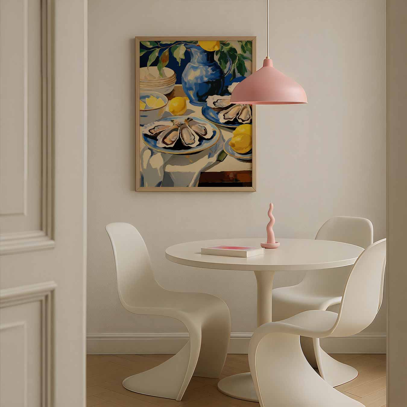 Mediterrane Tafelsfeer Poster-WallArtistic