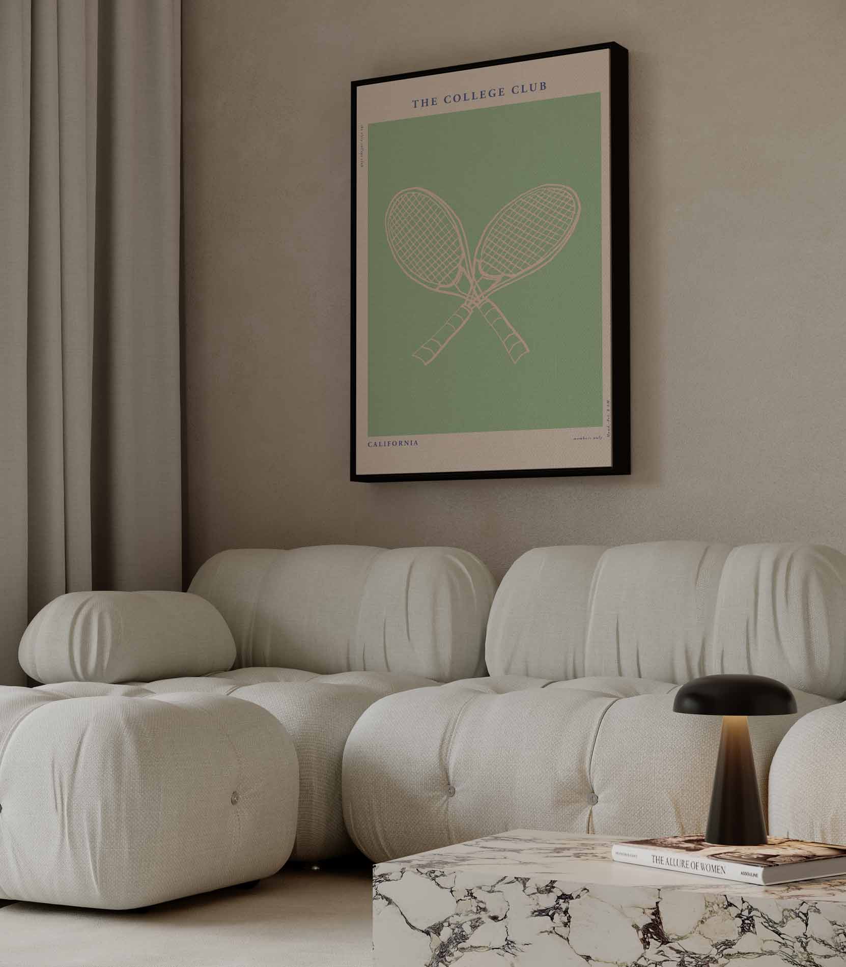 Tennis Elegantie Poster