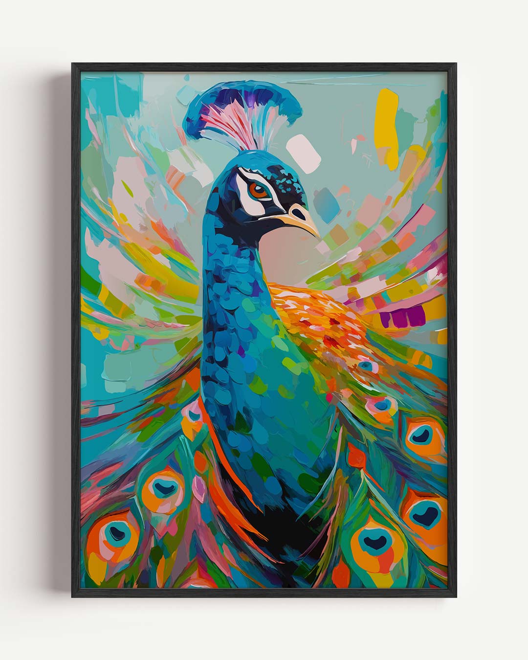 Kleurrijke Pauwenpracht Poster-WallArtistic