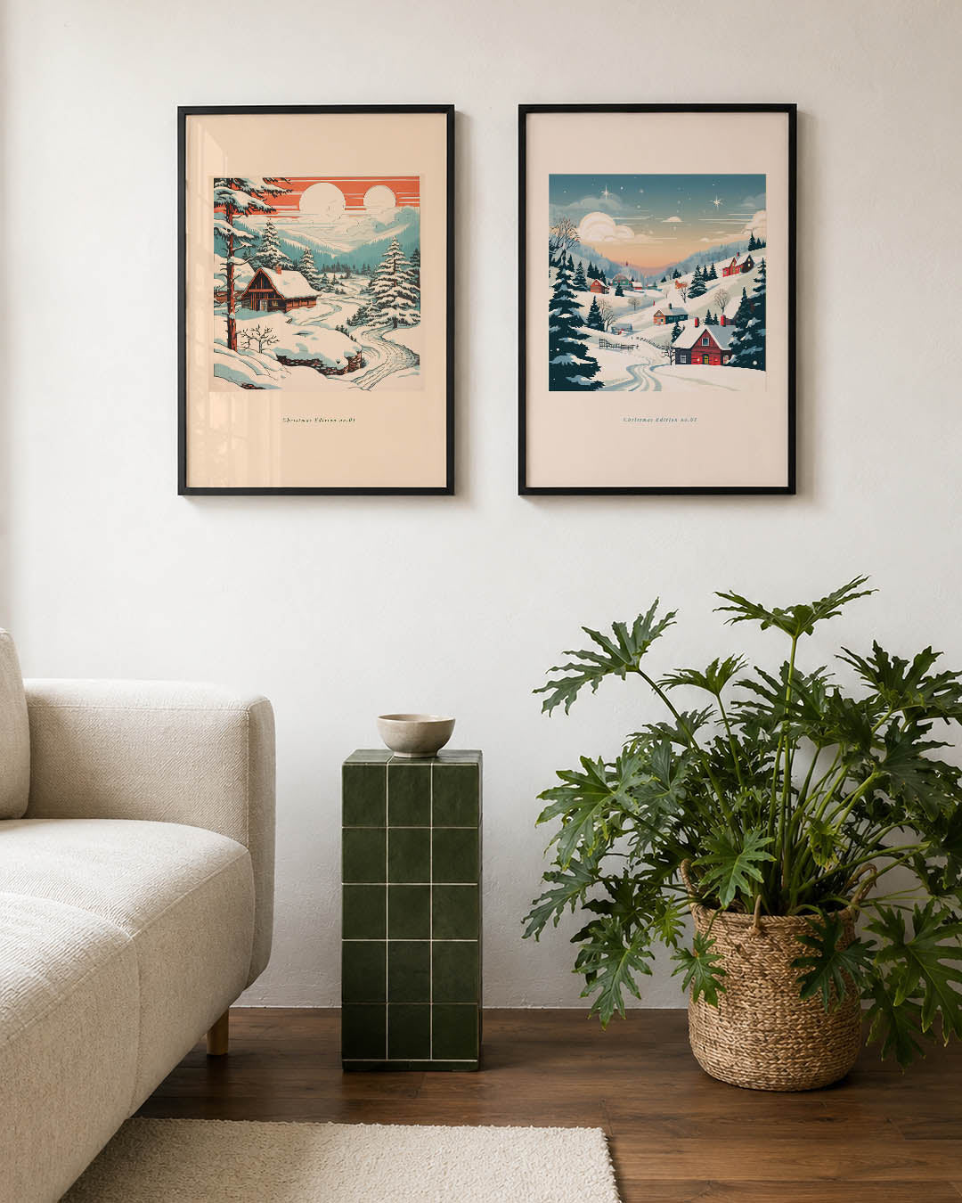 Winterlandschap Posterset