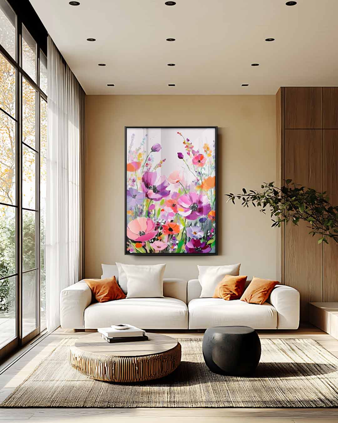 Bloemenpracht in Kleur Kunstwerk-canvas-dibond-plexiglas-wanddecoratie-WallArtistic