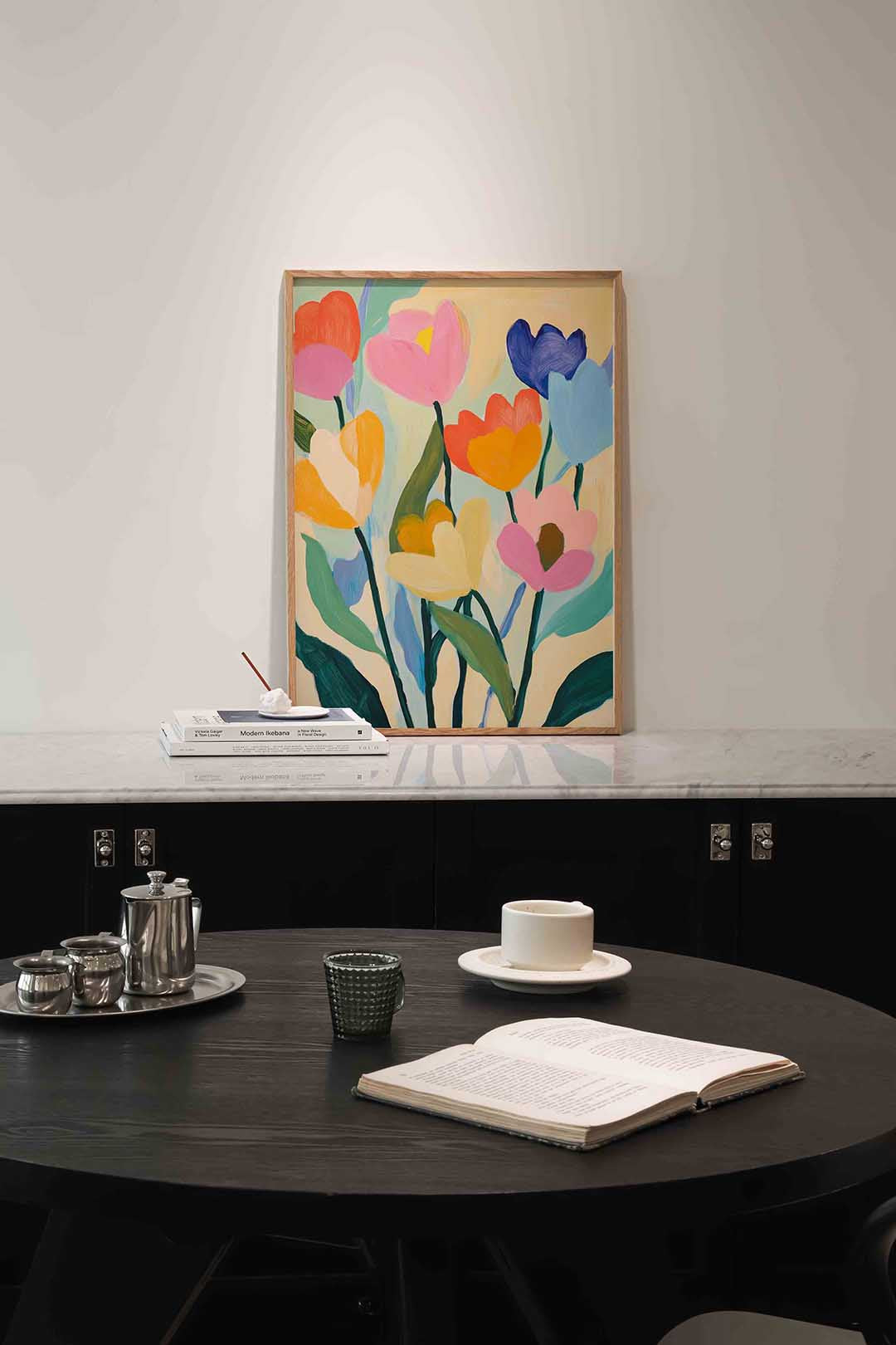 Bloemen in levendige kleuren Poster