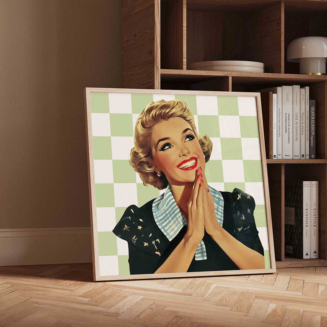 Lachende vrouw Poster