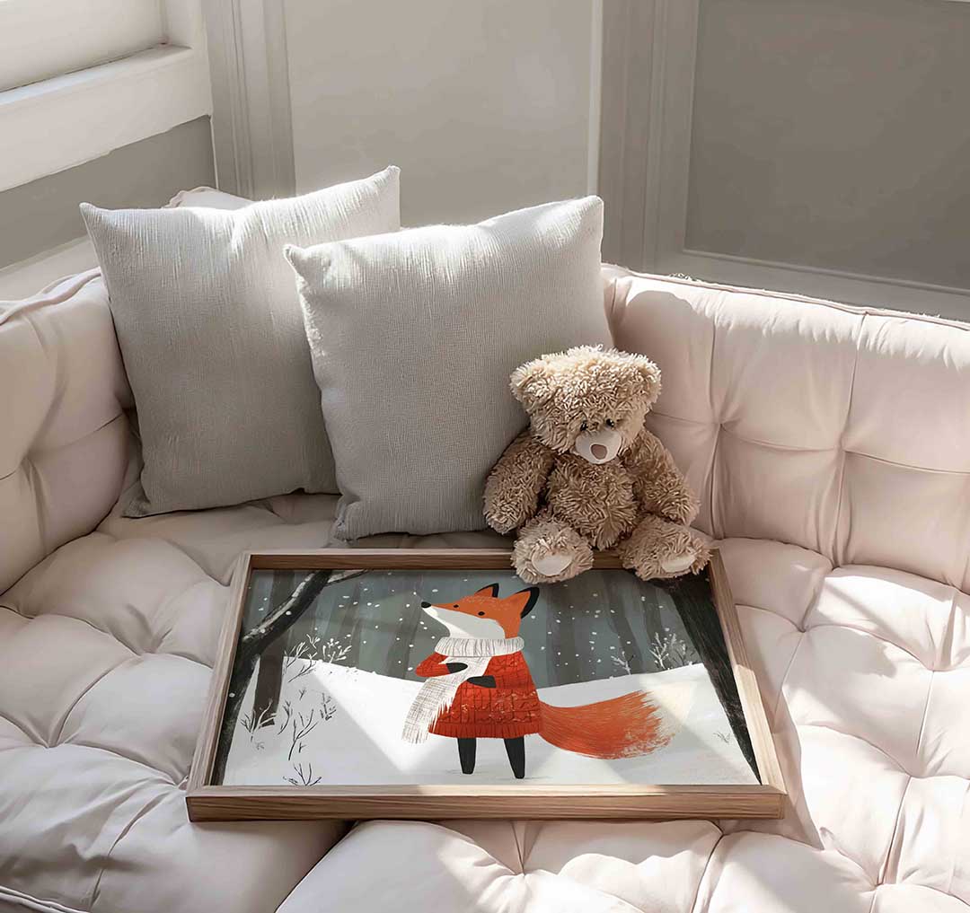 Vos met sjaal Poster