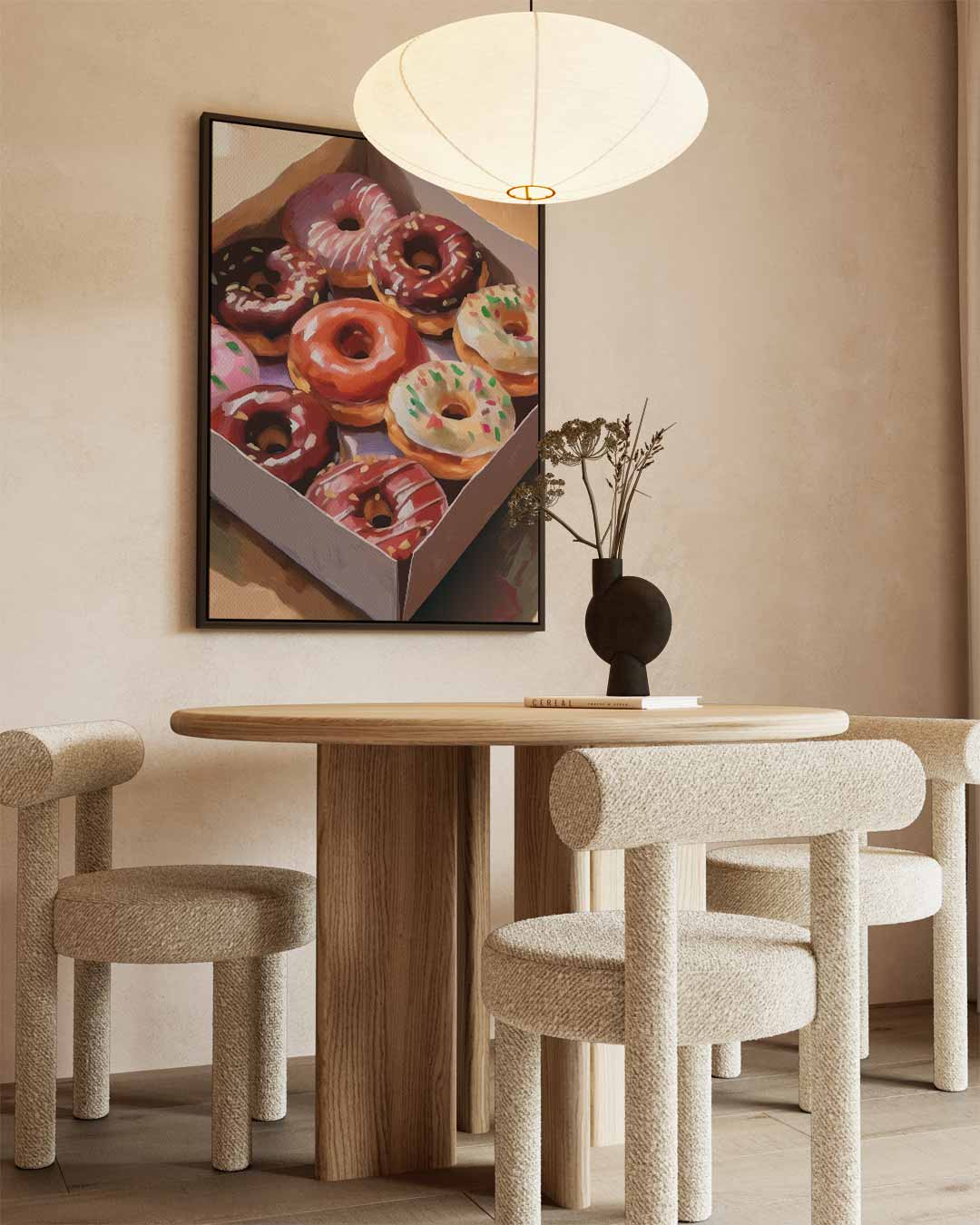 De Donut Droom Kunstwerk-canvas-dibond-plexiglas-wanddecoratie-WallArtistic