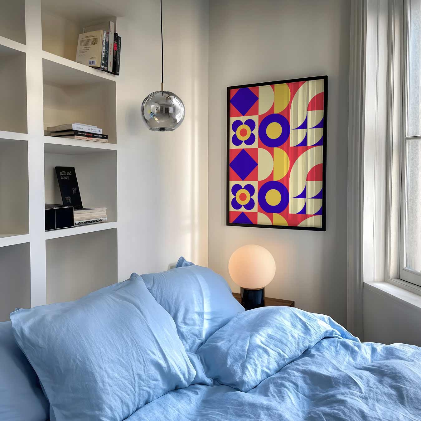 Retro Vibes Geometrische Poster