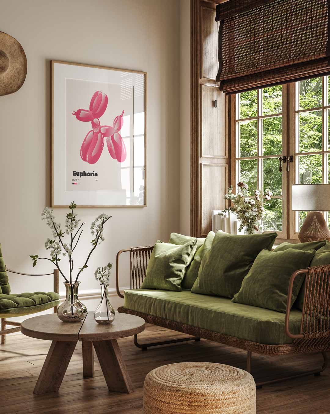Balloon Hondje Poster