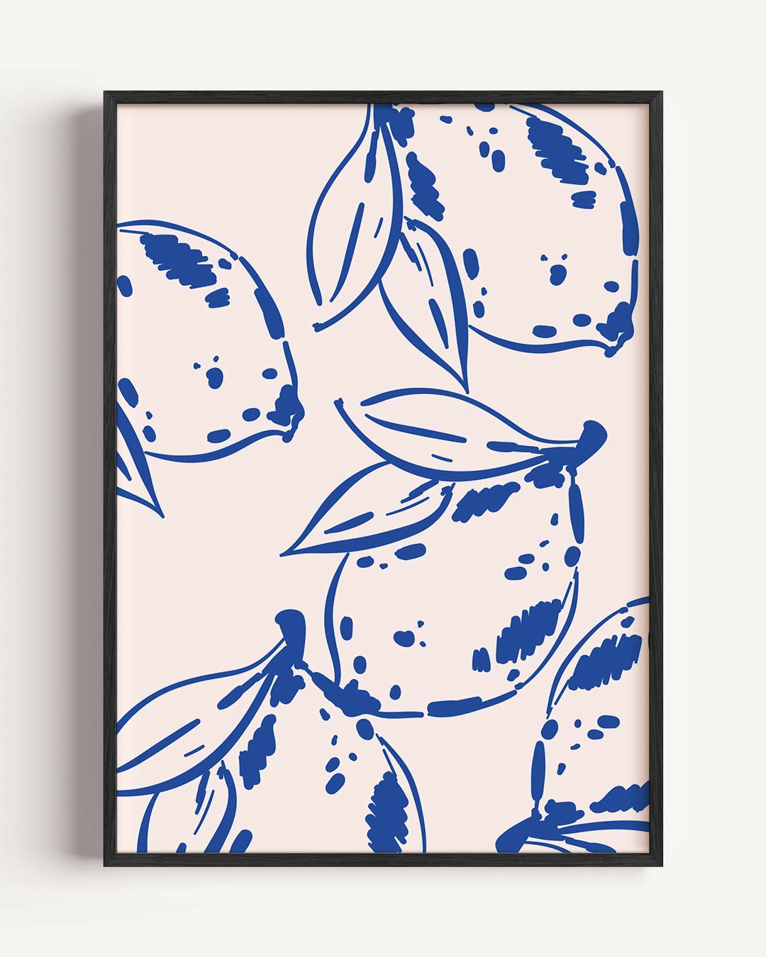 Zomerse Citroen Illustratie Poster-WallArtistic