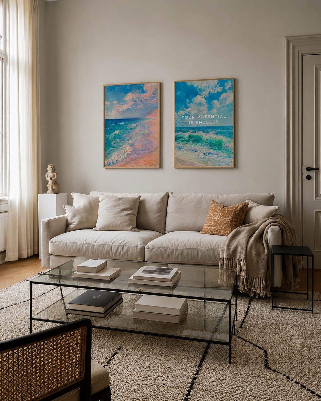 Zee en lucht Posterset