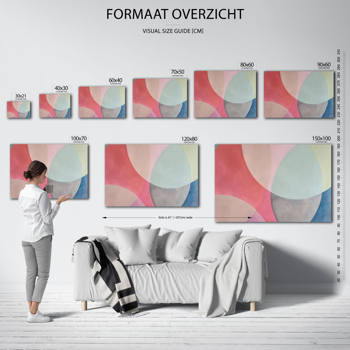 Abstracte cirkels Poster