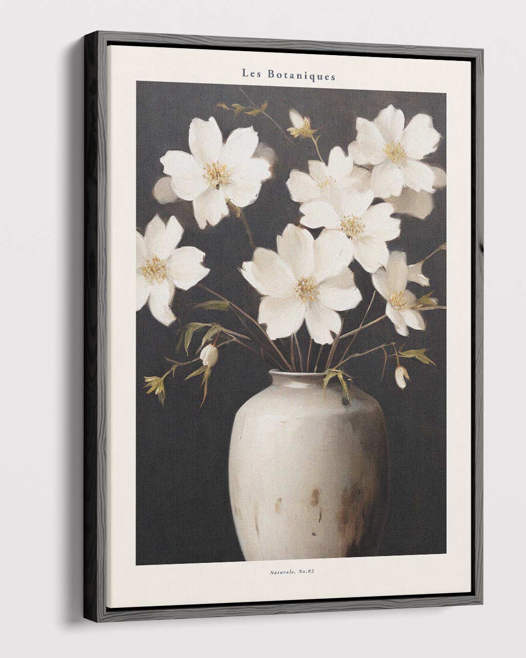 Elegante Bloemen in Rustieke Vaas Kunstwerk-canvas-dibond-plexiglas-wanddecoratie-WallArtistic