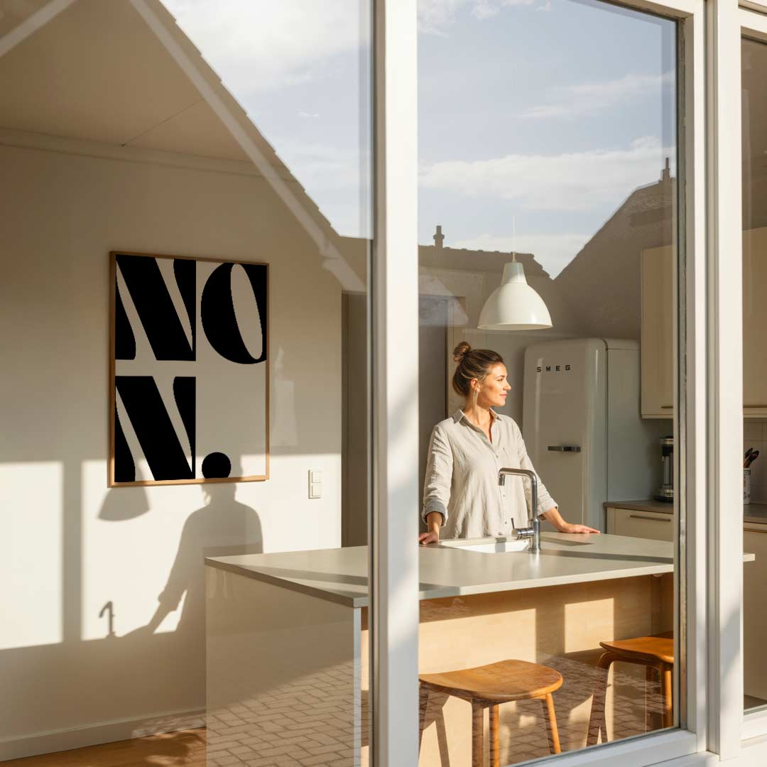 Stijlvolle Minimalistische Typografie Poster-WallArtistic