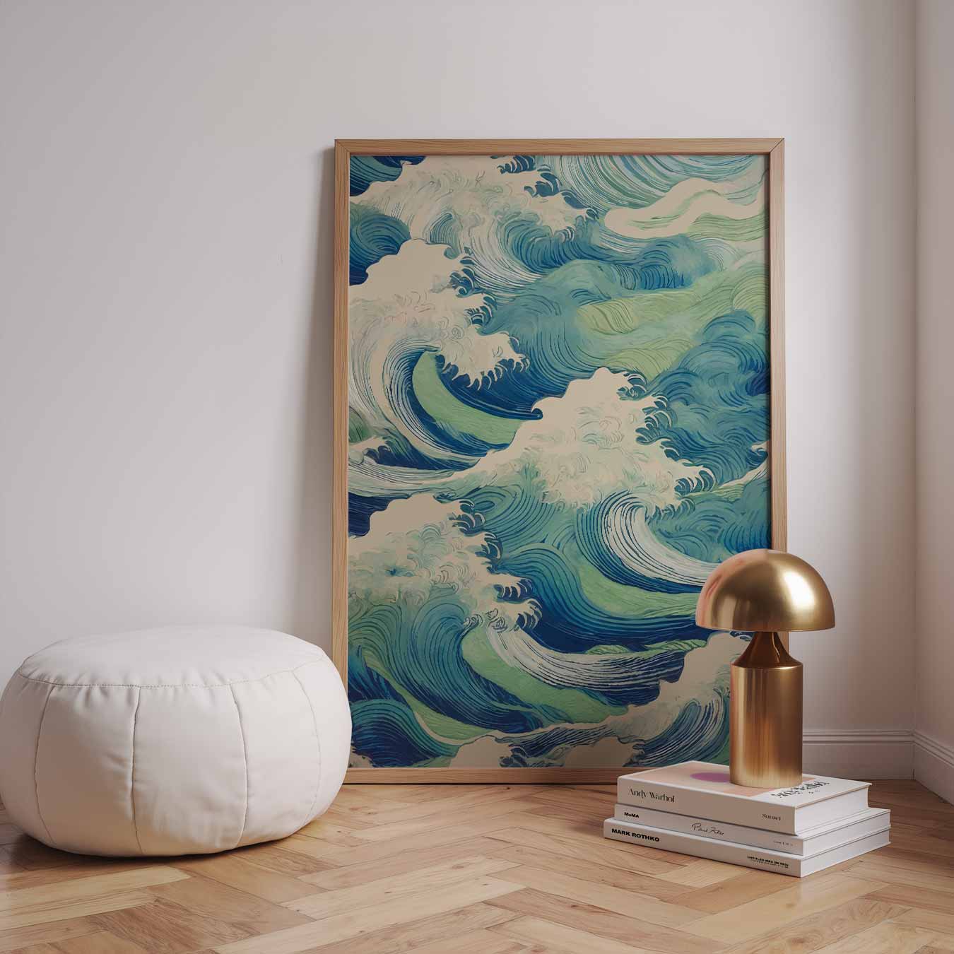 Ocean Waves Wandposter