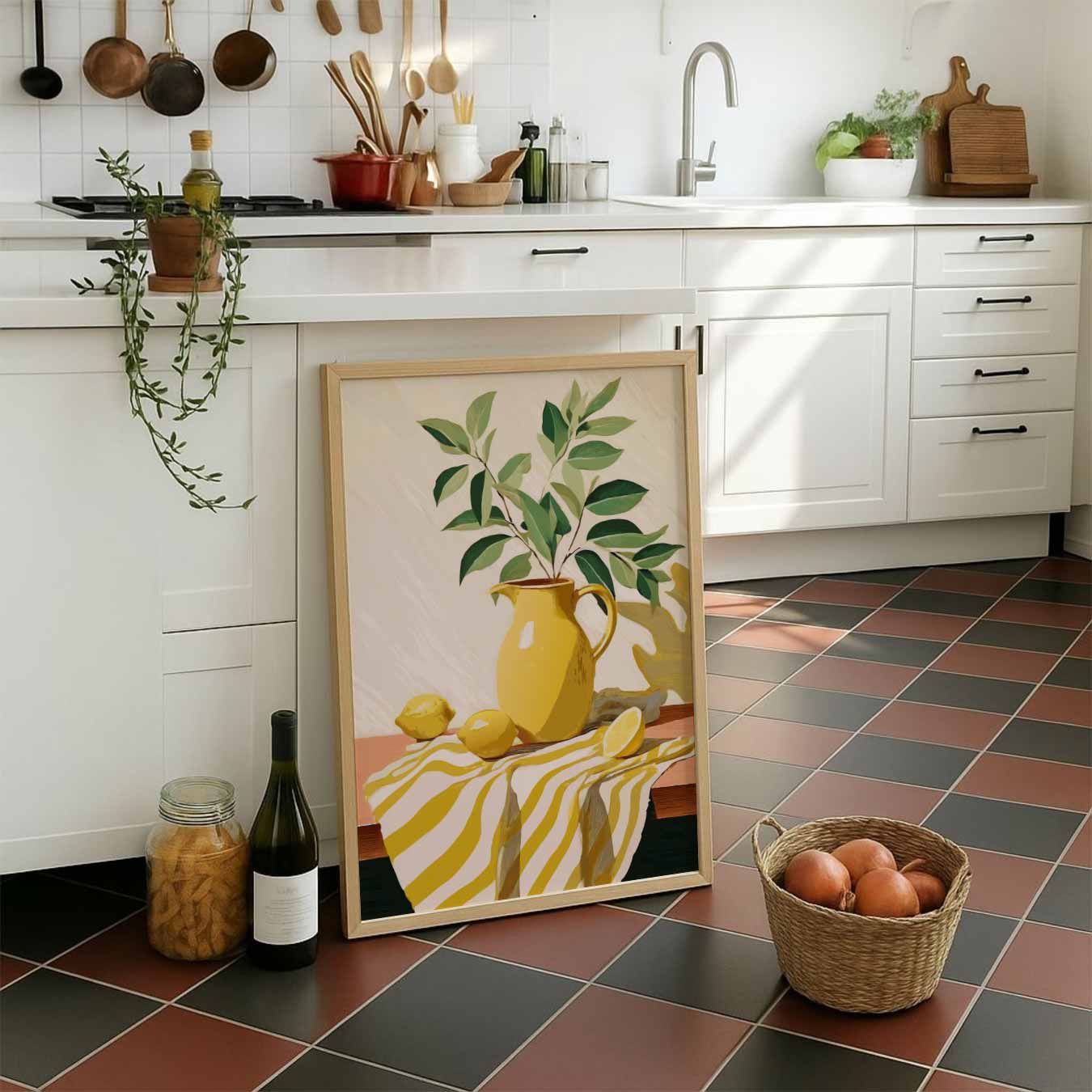 Zonnige Citroen Stilleven Poster