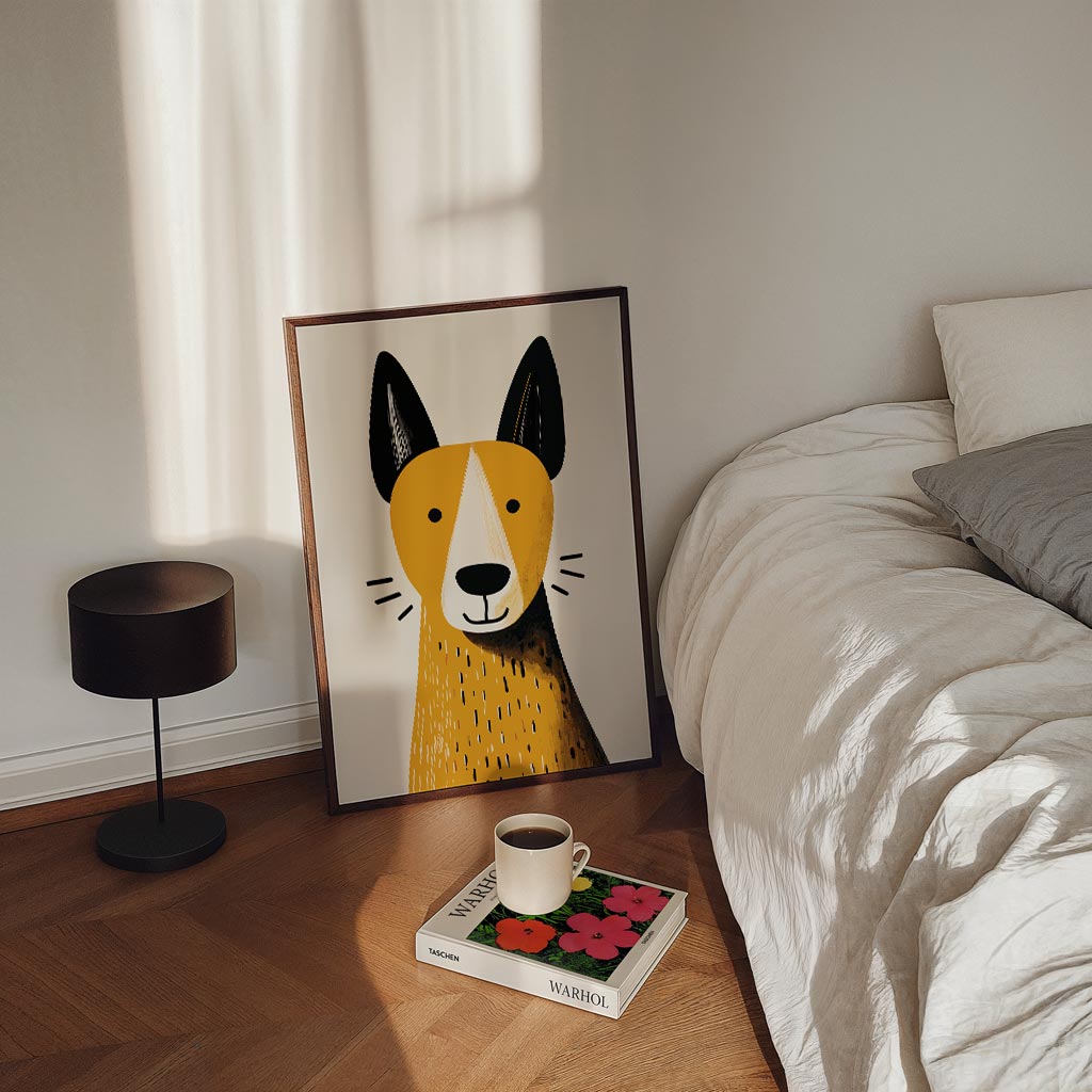 Schattige Hondenportret Poster-WallArtistic