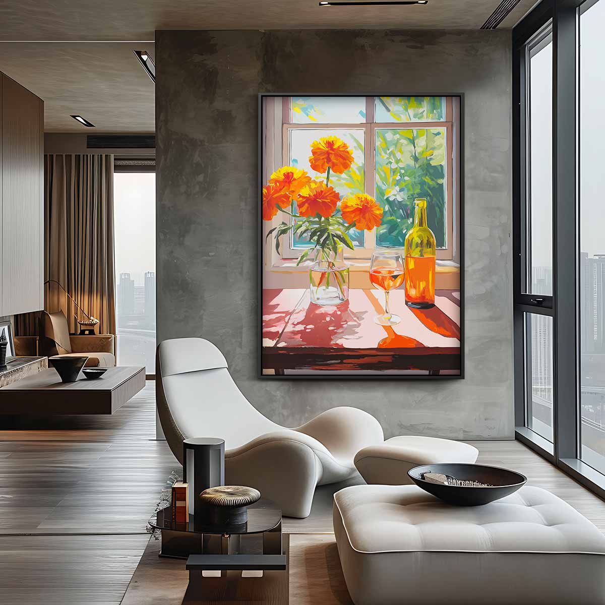 Fleurige Zomermiddag Kunstwerk-canvas-dibond-plexiglas-wanddecoratie-WallArtistic