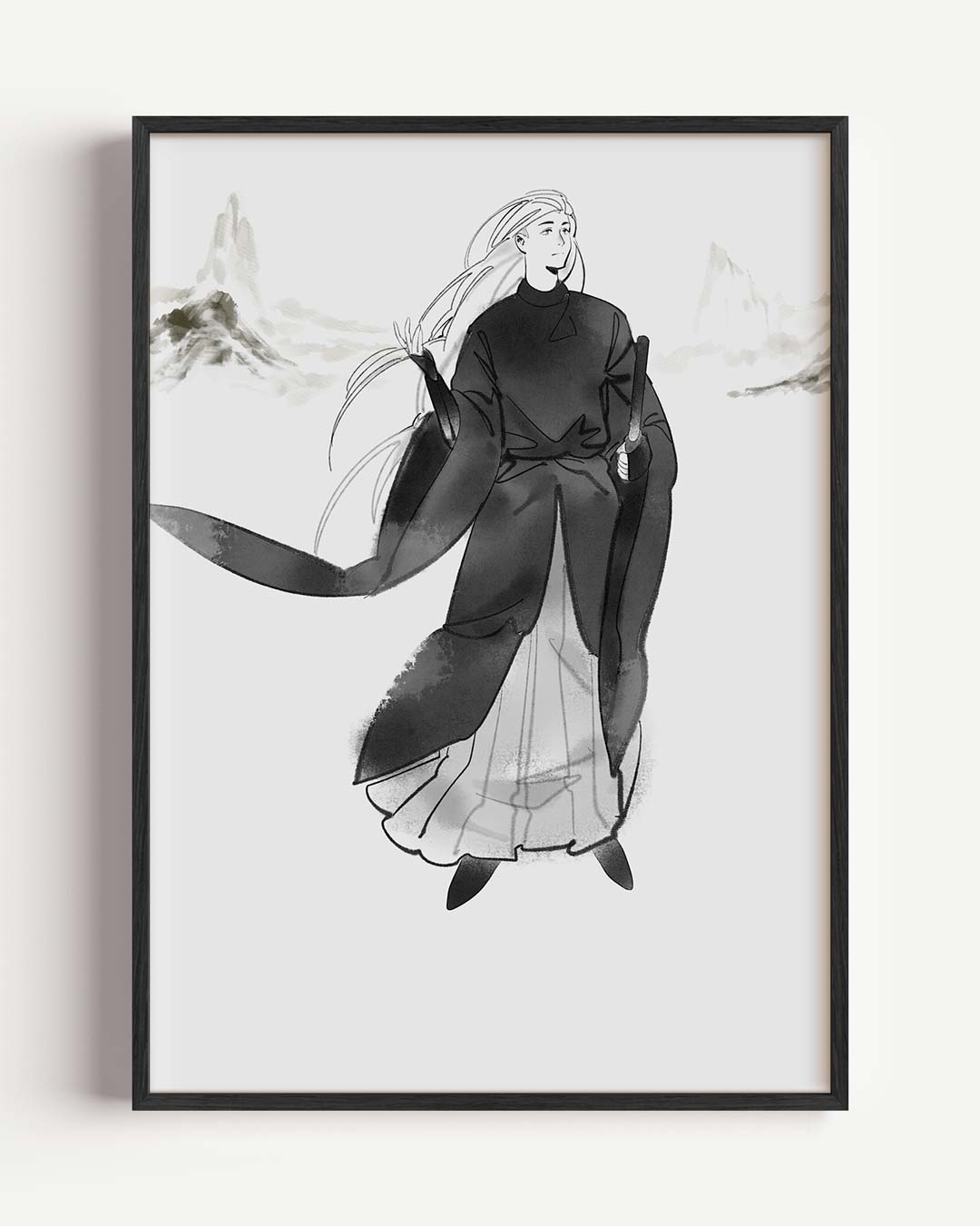 Mystieke Krijger Poster-WallArtistic