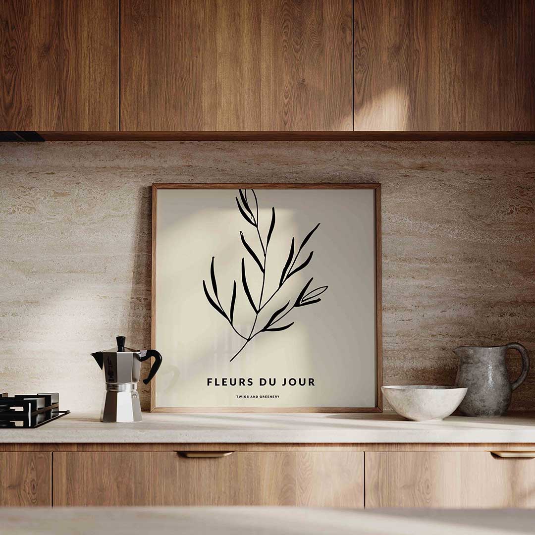 Takken en bladeren Poster