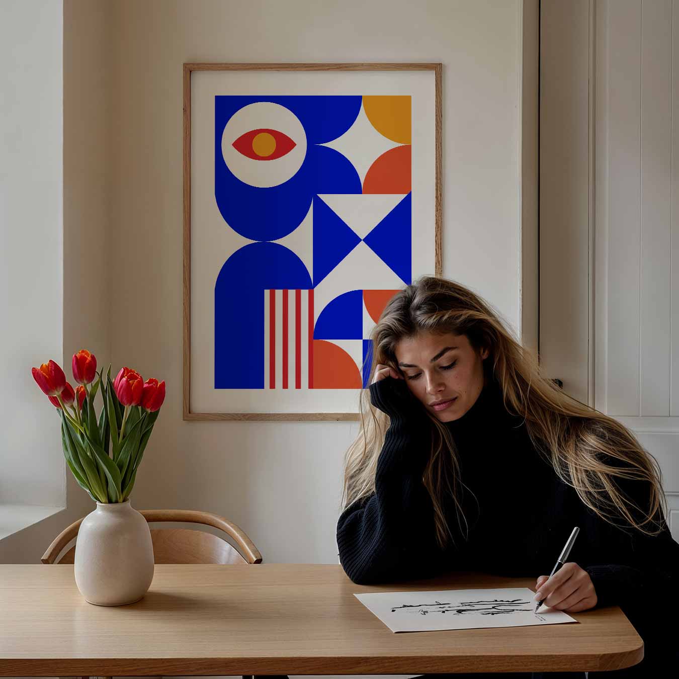 Retro Geometrische Kunstposter-WallArtistic