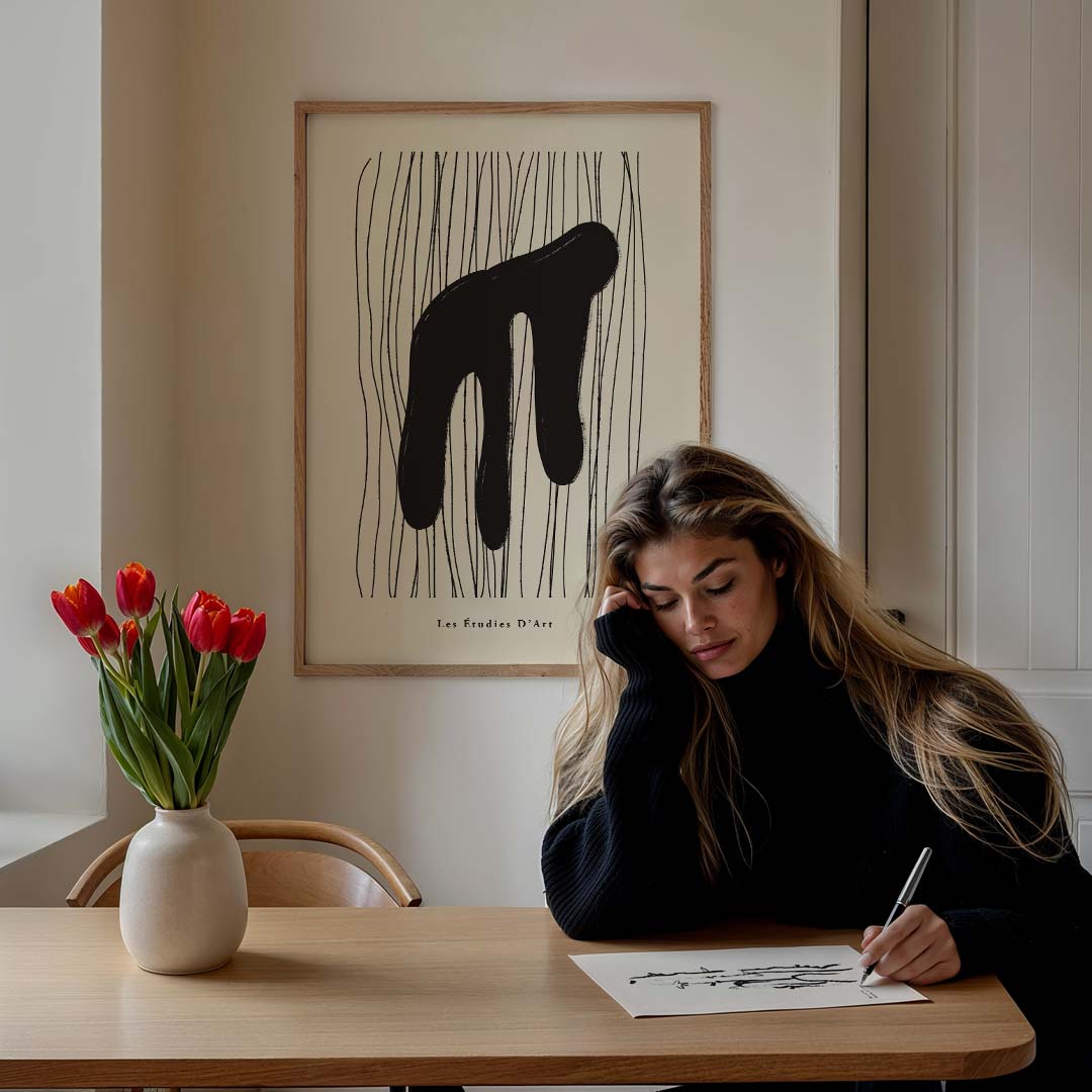 Abstracte Kunstposter - Natuurlijke Elegantie Poster-WallArtistic