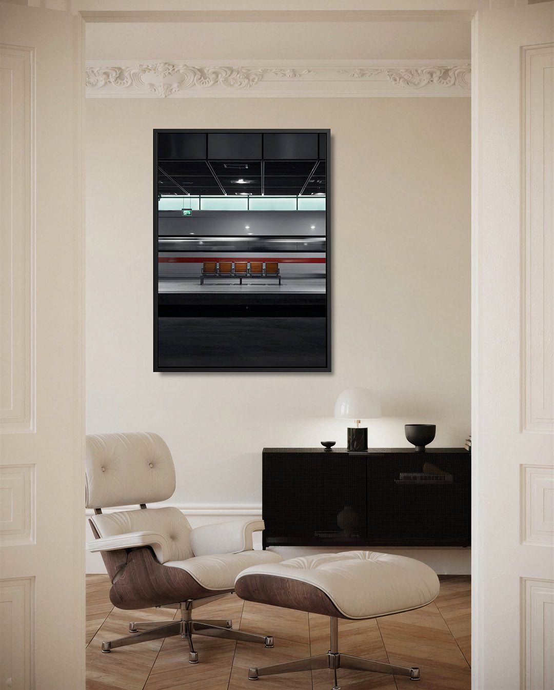 Stille station beweging Kunstwerk